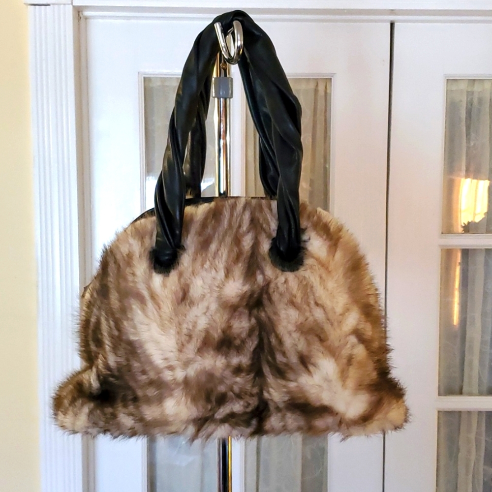Paolo Masi Genuine Mink Handbag